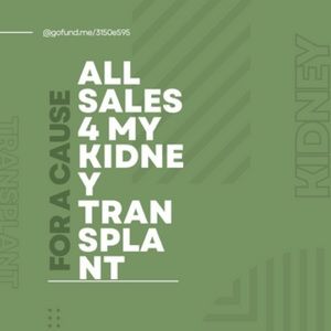 All sales go towards my kidney transplant. My story http://GoFundMe.me/3150e595